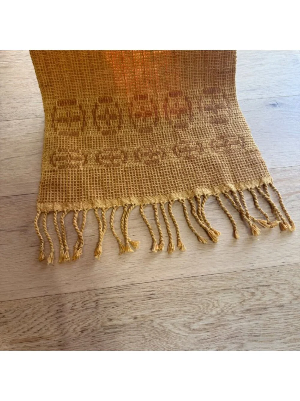Vintage Hand Loomed Window Treatment 2 Panel Set 14